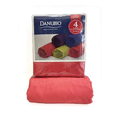SABANA DANUBIO 144H AJUSTABLE 1 1/2PZA COLOR ROSA