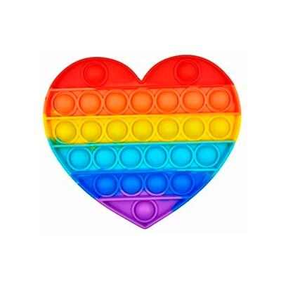 POPIT CORAZON DE COLORES CON VENTOSA