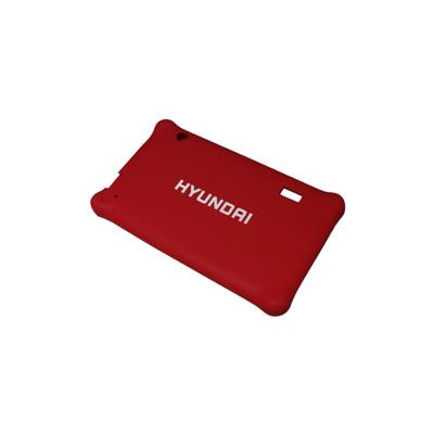Funda Protectora de Silicona para Tablet Hyundai 7W4 Color Rojo